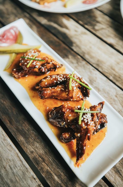 House-smoked chicken wings